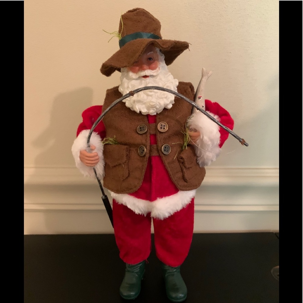 New Fishing Christmas Santa